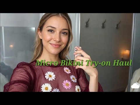 🔥 See-Through Micro Lingerie Try-On Haul | Transparent Dresses & Micro Bikini (4K)