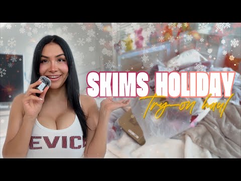 skims holiday try on haul ♡